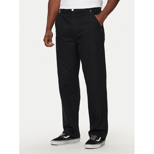 Converse Spodnie materiałowe M Converse Woven Pant 10026010-A02 Czarny Relaxed Fit ze sklepu MODIVO w kategorii Spodnie męskie - zdjęcie 182610911