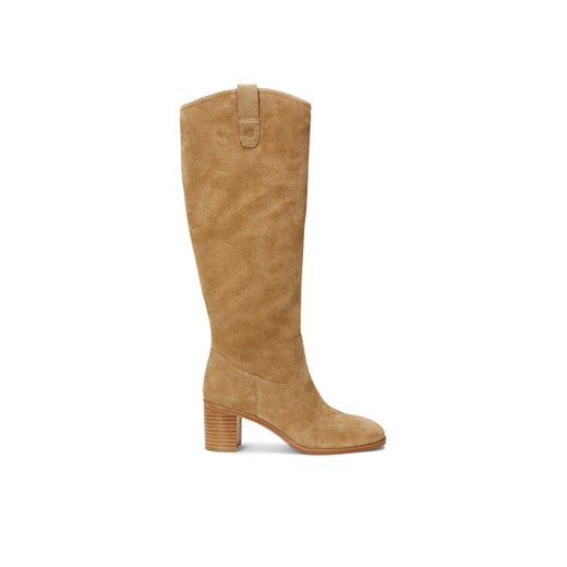 Lauren Ralph Lauren Kozaki 802942520001 Brązowy ze sklepu MODIVO w kategorii Kozaki damskie - zdjęcie 182610930