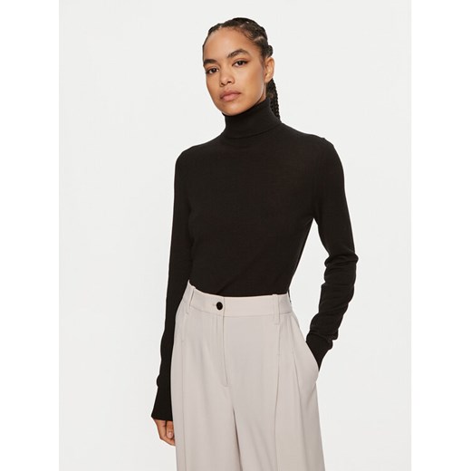 Calvin Klein Golf K20K207449 Czarny Regular Fit ze sklepu MODIVO w kategorii Swetry damskie - zdjęcie 182610971