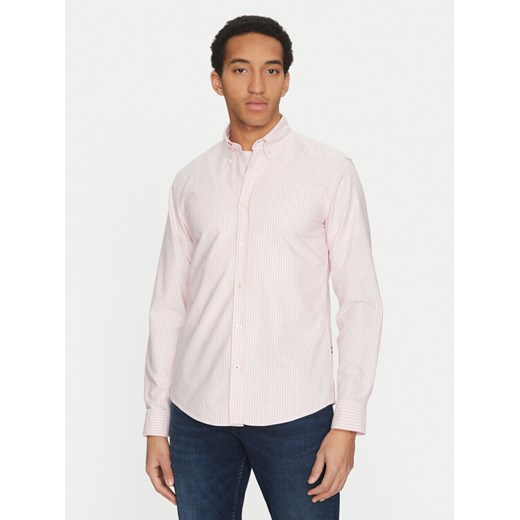 BOSS Koszula Roan 50520275 Różowy Slim Fit ze sklepu MODIVO w kategorii Koszule męskie - zdjęcie 182610981