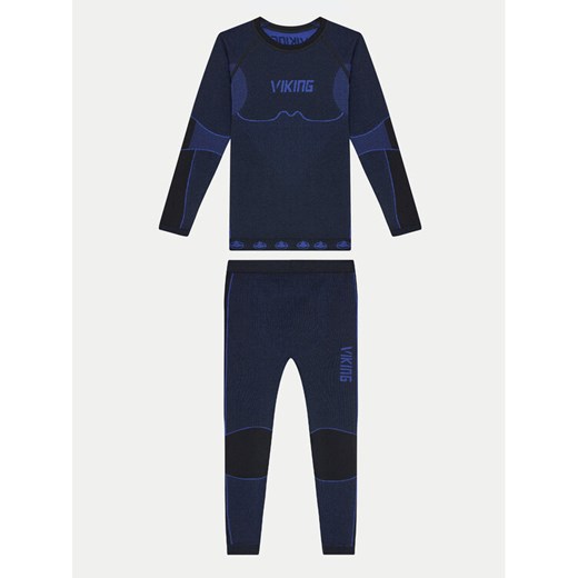 Viking Komplet bielizny termoaktywnej Riko Kids Set 500/14/3030/15 Czarny Skinny Fit ze sklepu MODIVO w kategorii Bielizna termoaktywna - zdjęcie 182611002