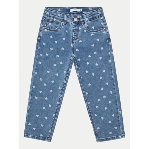 NAME IT Jeansy 13227368 Niebieski Mom Fit ze sklepu MODIVO w kategorii Spodnie dziewczęce - zdjęcie 182611052