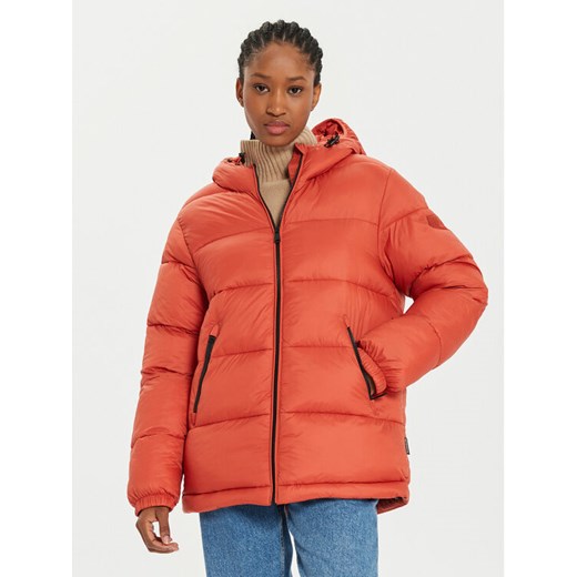 Napapijri Kurtka zimowa A-Box Logo NP0A4HZ2 Czerwony Regular Fit ze sklepu MODIVO w kategorii Kurtki damskie - zdjęcie 182611092