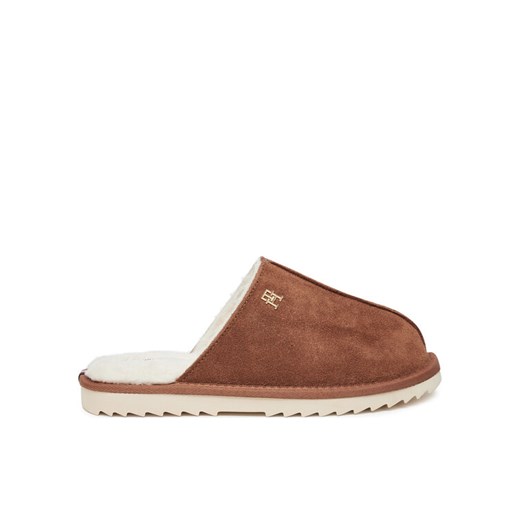 Tommy Hilfiger Kapcie FW0FW08396 Brązowy ze sklepu MODIVO w kategorii Kapcie damskie - zdjęcie 182611140