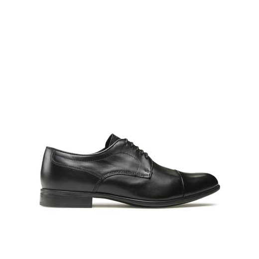 Geox Półbuty U Iacopo U169GA00043C9999 Czarny ze sklepu MODIVO w kategorii Buty eleganckie męskie - zdjęcie 182611162