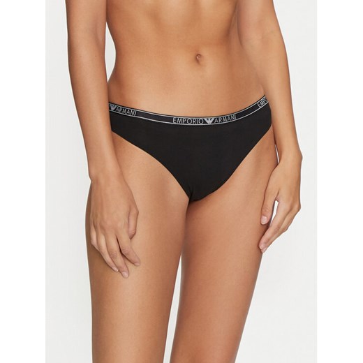 Emporio Armani Underwear Komplet 2 par fig brazylijskich 164752 4F223 00020 Czarny ze sklepu MODIVO w kategorii Majtki damskie - zdjęcie 182611202