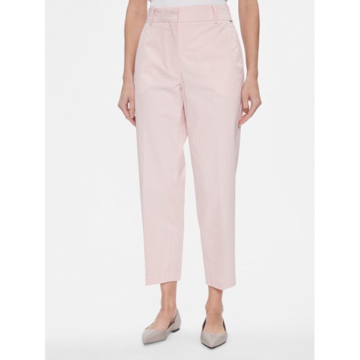 Tommy Hilfiger Chinosy WW0WW40504 Różowy Straight Fit ze sklepu MODIVO w kategorii Spodnie damskie - zdjęcie 182611224