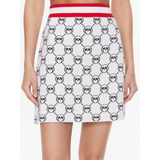 Pinko Spódnica mini Adamite 100448 A0KS Écru Slim Fit ze sklepu MODIVO w kategorii Spódnice - zdjęcie 182611261
