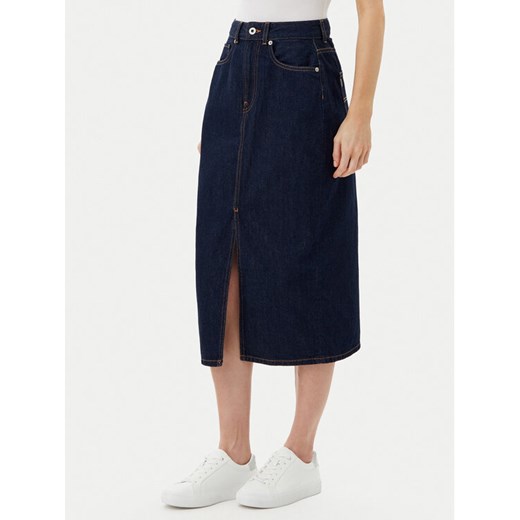 Pepe Jeans Spódnica jeansowa PL901186 Niebieski Regular Fit ze sklepu MODIVO w kategorii Spódnice - zdjęcie 182611273