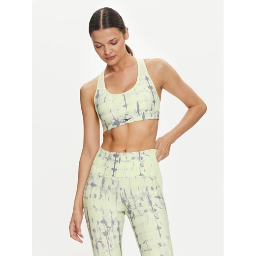 Reebok Biustonosz sportowy Lux Perform Racer Bra-ADP 100037396 Zielony ze sklepu MODIVO w kategorii Biustonosze - zdjęcie 182611291