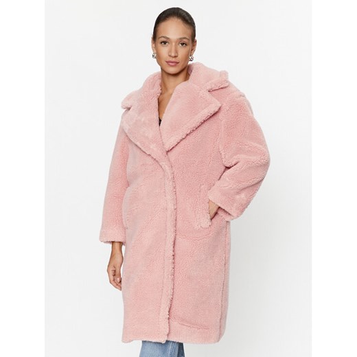 Guess Płaszcz zimowy W3BL68 WF8R2 Różowy Regular Fit ze sklepu MODIVO w kategorii Płaszcze damskie - zdjęcie 182611293