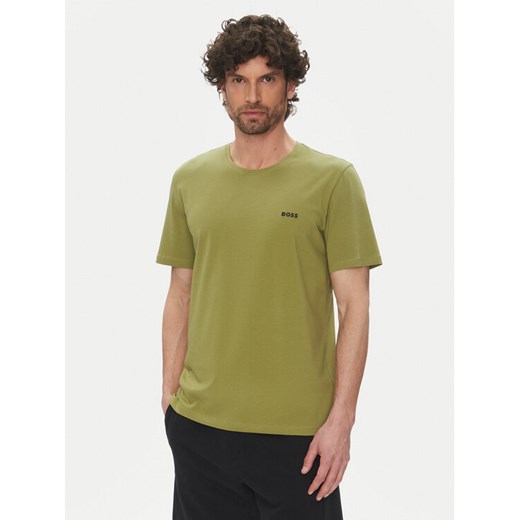 BOSS T-Shirt Mix&Match 50515312 Zielony Regular Fit ze sklepu MODIVO w kategorii T-shirty męskie - zdjęcie 182611311