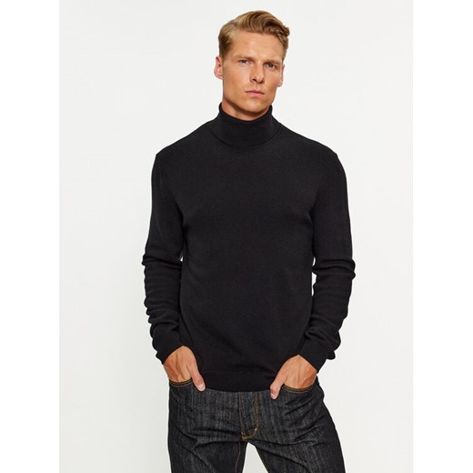 United Colors Of Benetton Golf 1002U2180 Czarny Regular Fit ze sklepu MODIVO w kategorii Swetry męskie - zdjęcie 182611372