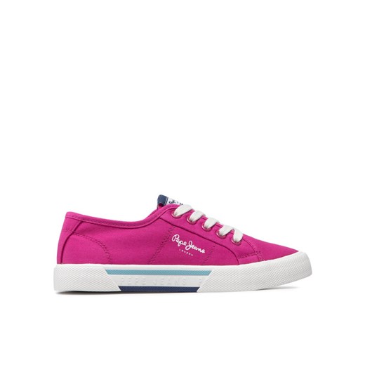 Pepe Jeans Tenisówki Brady Girl Basic PGS30543 Różowy ze sklepu MODIVO w kategorii Trampki dziecięce - zdjęcie 182611373
