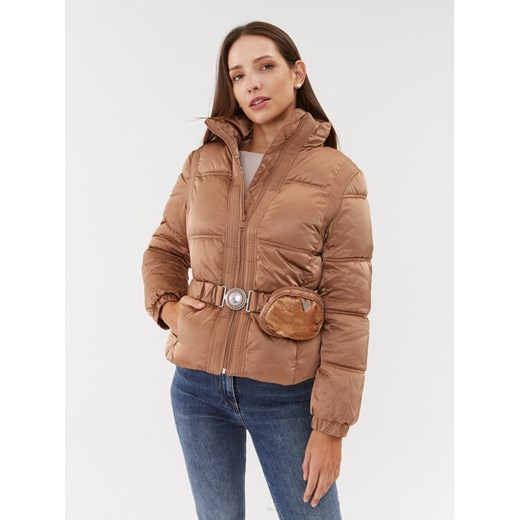 Guess Kurtka puchowa Lucia W3BL19 WEX12 Brązowy Regular Fit ze sklepu MODIVO w kategorii Kurtki damskie - zdjęcie 182611440
