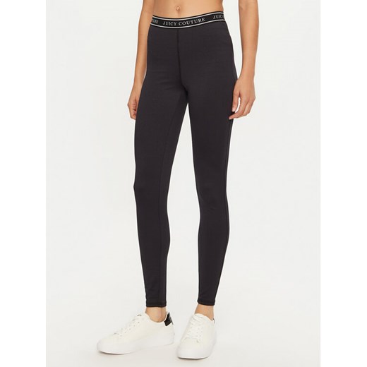 Juicy Couture Legginsy Kia JCSML224413 Czarny Slim Fit ze sklepu MODIVO w kategorii Spodnie damskie - zdjęcie 182611452