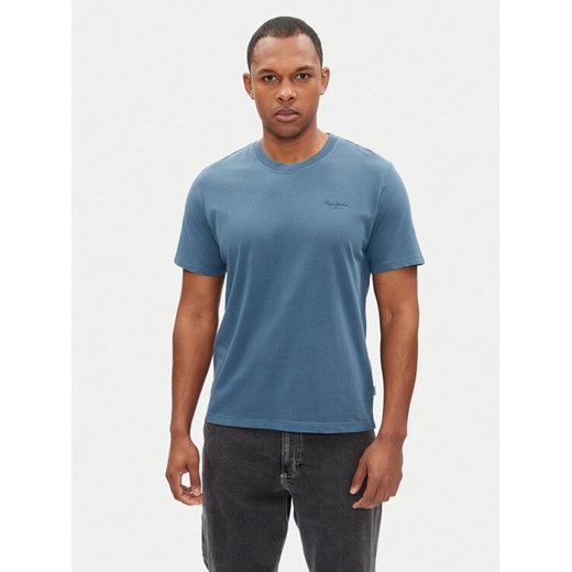 Pepe Jeans T-Shirt Jacko PM508664 Niebieski Regular Fit ze sklepu MODIVO w kategorii T-shirty męskie - zdjęcie 182611483