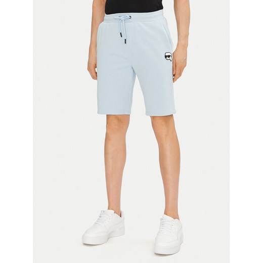 KARL LAGERFELD Szorty sportowe 705014 552900 Niebieski Regular Fit ze sklepu MODIVO w kategorii Spodenki męskie - zdjęcie 182611573