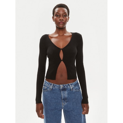 Brave Soul Kardigan LKC-273SASHAF Czarny Slim Fit ze sklepu MODIVO w kategorii Swetry damskie - zdjęcie 182611653