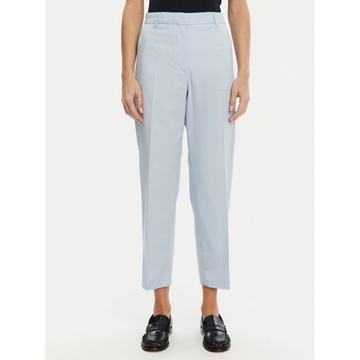 Tommy Hilfiger Chinosy WW0WW40504 Błękitny Straight Fit ze sklepu MODIVO w kategorii Spodnie damskie - zdjęcie 182611654