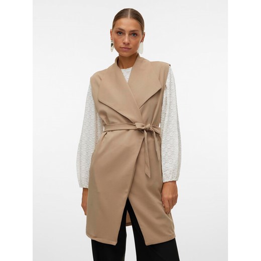Vero Moda Kamizelka Allison 10300864 Beżowy Regular Fit ze sklepu MODIVO w kategorii Kamizelki damskie - zdjęcie 182611694