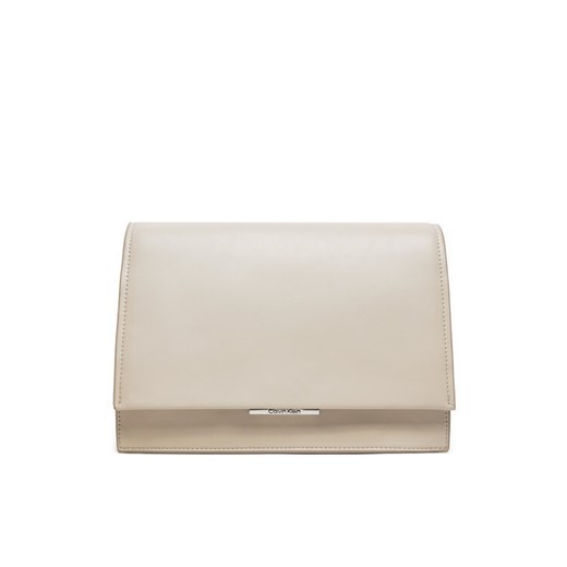 Calvin Klein Torebka Ck Linear Shoulder Bag K60K612158 Écru ze sklepu MODIVO w kategorii Kopertówki - zdjęcie 182611711