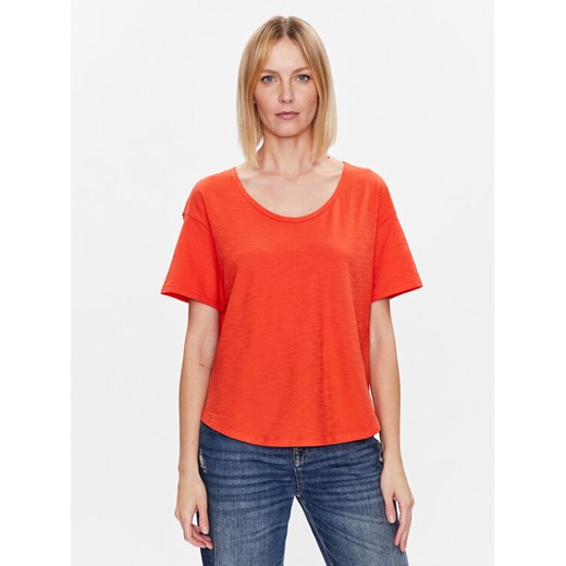 United Colors Of Benetton T-Shirt 3BVXD1033 Pomarańczowy Relaxed Fit ze sklepu MODIVO w kategorii Bluzki damskie - zdjęcie 182611792
