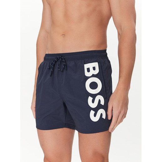 BOSS Szorty kąpielowe Octopus 50514502 Granatowy Regular Fit ze sklepu MODIVO w kategorii Kąpielówki - zdjęcie 182611841