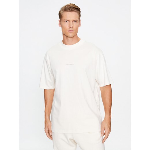 New Balance T-Shirt Athletics Linear T-Shirt MT33560 Beżowy Regular Fit ze sklepu MODIVO w kategorii T-shirty męskie - zdjęcie 182611862