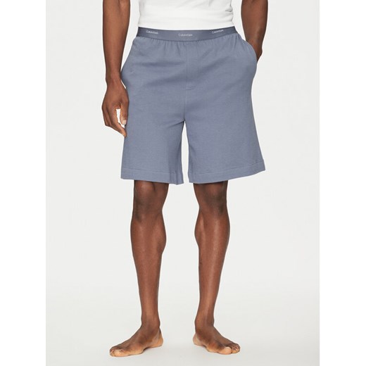 Calvin Klein Underwear Szorty piżamowe 000NM2707E Niebieski Regular Fit ze sklepu MODIVO w kategorii Piżamy męskie - zdjęcie 182611882