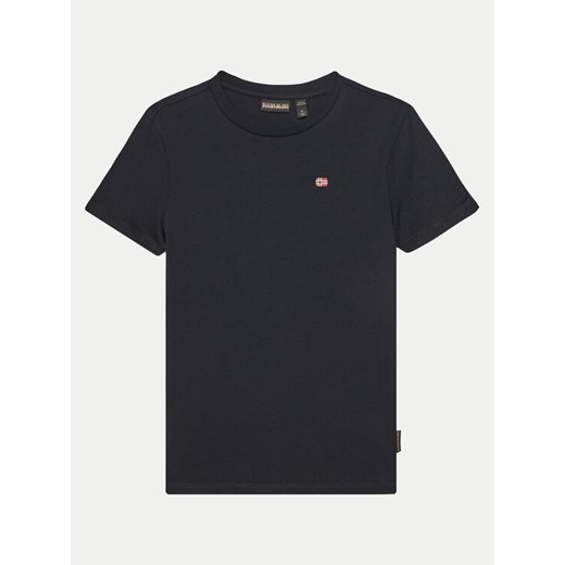 Napapijri T-Shirt Salis SS 2 NP0A4GEH0411 D Czarny Regular Fit ze sklepu MODIVO w kategorii T-shirty chłopięce - zdjęcie 182612043