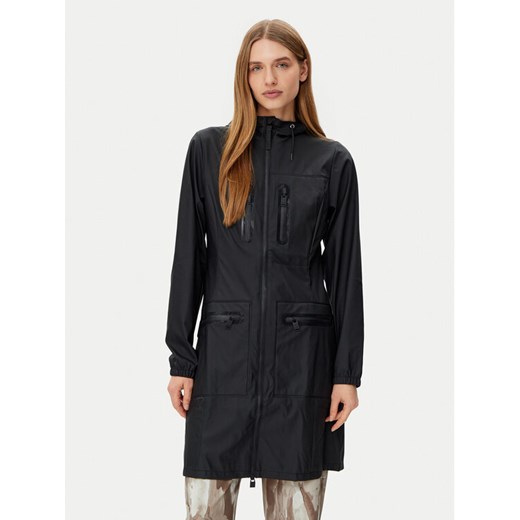 Rains Kurtka przeciwdeszczowa 12050 Czarny Regular Fit ze sklepu MODIVO w kategorii Kurtki damskie - zdjęcie 182612070