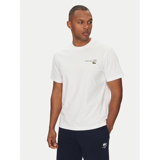 Lacoste T-Shirt TH9880 Biały Regular Fit ze sklepu MODIVO w kategorii T-shirty męskie - zdjęcie 182612102