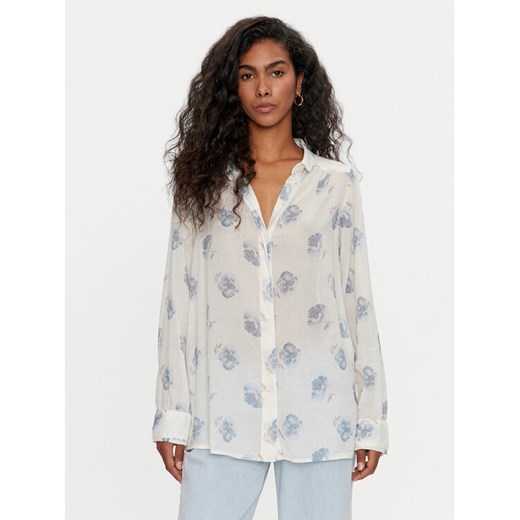 Lee Koszula 112355158 Écru Relaxed Fit ze sklepu MODIVO w kategorii Koszule damskie - zdjęcie 182612121