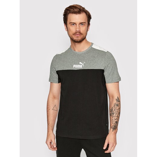 Puma T-Shirt Ess+Block 847426 Czarny Regular Fit Puma S MODIVO