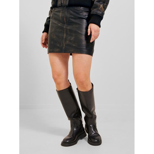 JJXX Spódnica z imitacji skóry Hailey 12249884 Czarny Regular Fit ze sklepu MODIVO w kategorii Spódnice - zdjęcie 182612240