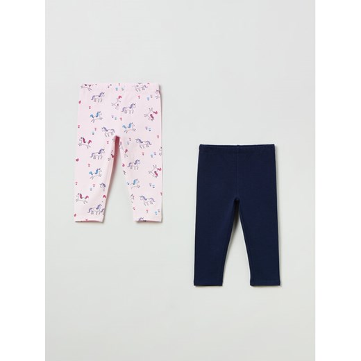 OVS Komplet 2 par legginsów 1698435 Kolorowy Slim Fit ze sklepu MODIVO w kategorii Spodnie dziewczęce - zdjęcie 182612244