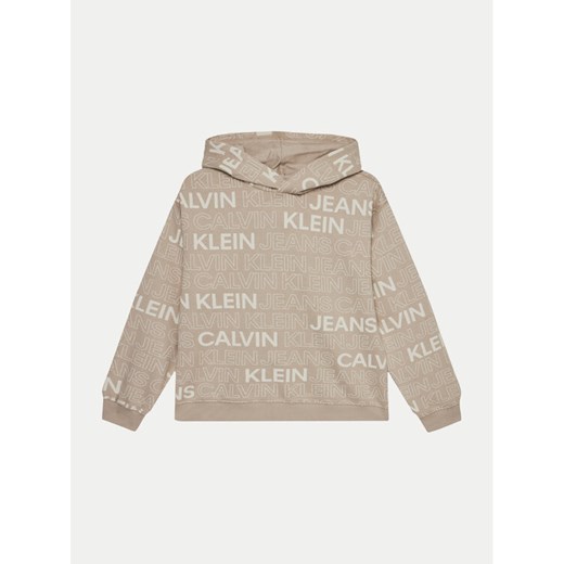 Calvin Klein Jeans Bluza IB0IB02381 Szary Regular Fit ze sklepu MODIVO w kategorii Bluzy chłopięce - zdjęcie 182612253
