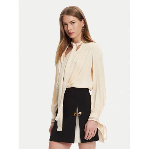 Elisabetta Franchi Body CB-006-51E2 Écru Regular Fit ze sklepu MODIVO w kategorii Bluzki damskie - zdjęcie 182612264