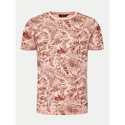 INDICODE T-Shirt Palme 40-935 Różowy Regular Fit ze sklepu MODIVO w kategorii T-shirty męskie - zdjęcie 182612300