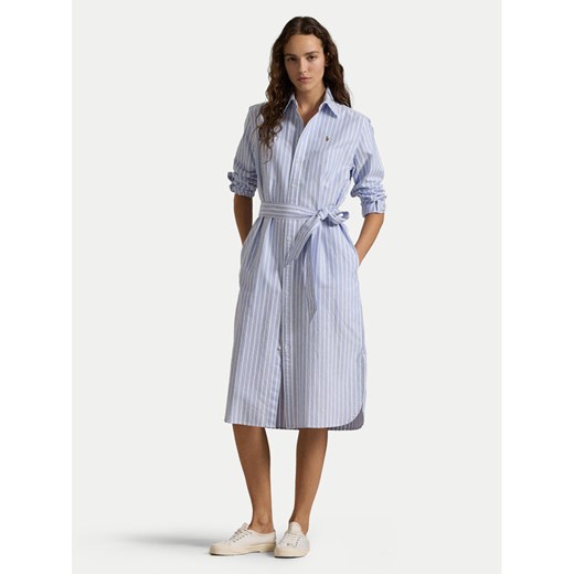 Polo Ralph Lauren Sukienka koszulowa 211959901001 Błękitny Regular Fit ze sklepu MODIVO w kategorii Sukienki - zdjęcie 182612363
