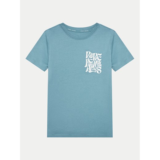 Pepe Jeans T-Shirt Raidan PB503847 Niebieski Regular Fit ze sklepu MODIVO w kategorii T-shirty chłopięce - zdjęcie 182612371