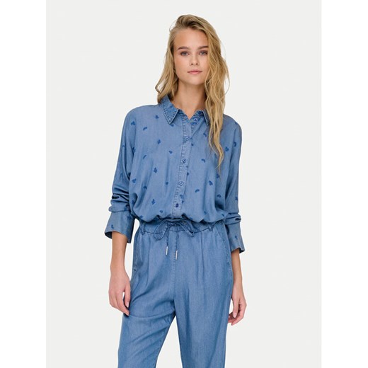 ONLY Koszula New Grace 15337926 Niebieski Loose Fit ze sklepu MODIVO w kategorii Koszule damskie - zdjęcie 182612401
