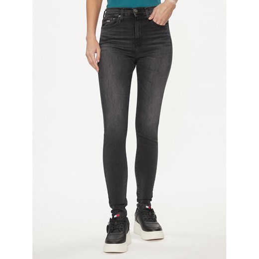 Tommy Jeans Jeansy Sylvia DW0DW17593 Czarny Skinny Fit ze sklepu MODIVO w kategorii Jeansy damskie - zdjęcie 182612423