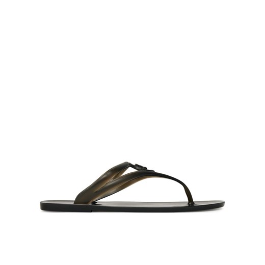 KARL LAGERFELD Japonki Jelly Thong KL80007A Czarny ze sklepu MODIVO w kategorii Klapki damskie - zdjęcie 182612471