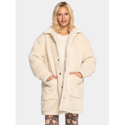 Billabong Kożuch Night Ride Jckt EBJJK00133 Biały Regular Fit ze sklepu MODIVO w kategorii Kurtki damskie - zdjęcie 182612473