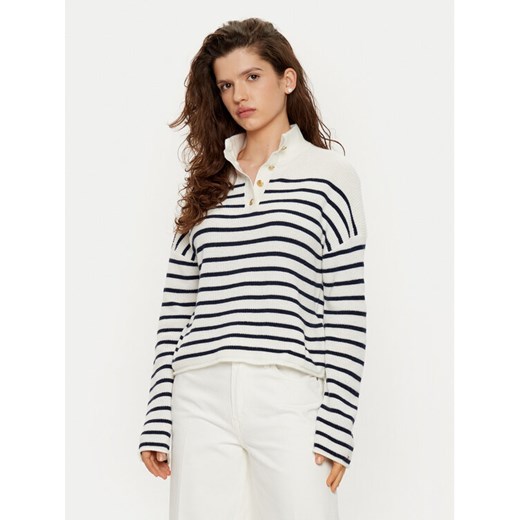 Tommy Hilfiger Sweter WW0WW44981 Biały Relaxed Fit ze sklepu MODIVO w kategorii Swetry damskie - zdjęcie 182612580