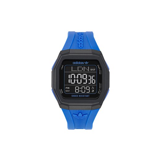 adidas Zegarek Tech One AOST24565 Niebieski ze sklepu MODIVO w kategorii Zegarki - zdjęcie 182612602