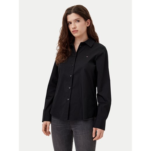 Tommy Hilfiger Koszula WW0WW44084 Czarny Regular Fit ze sklepu MODIVO w kategorii Koszule damskie - zdjęcie 182612632