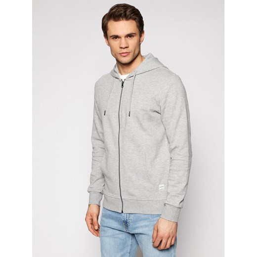 Jack&Jones Bluza Basic 12181901 Szary Regular Fit ze sklepu MODIVO w kategorii Bluzy męskie - zdjęcie 182612652